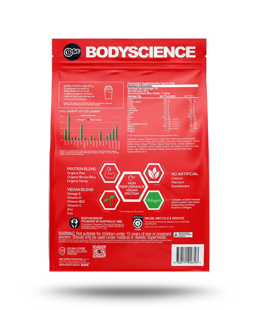 Vegan Collagen Protein 600g Natural Vanilla