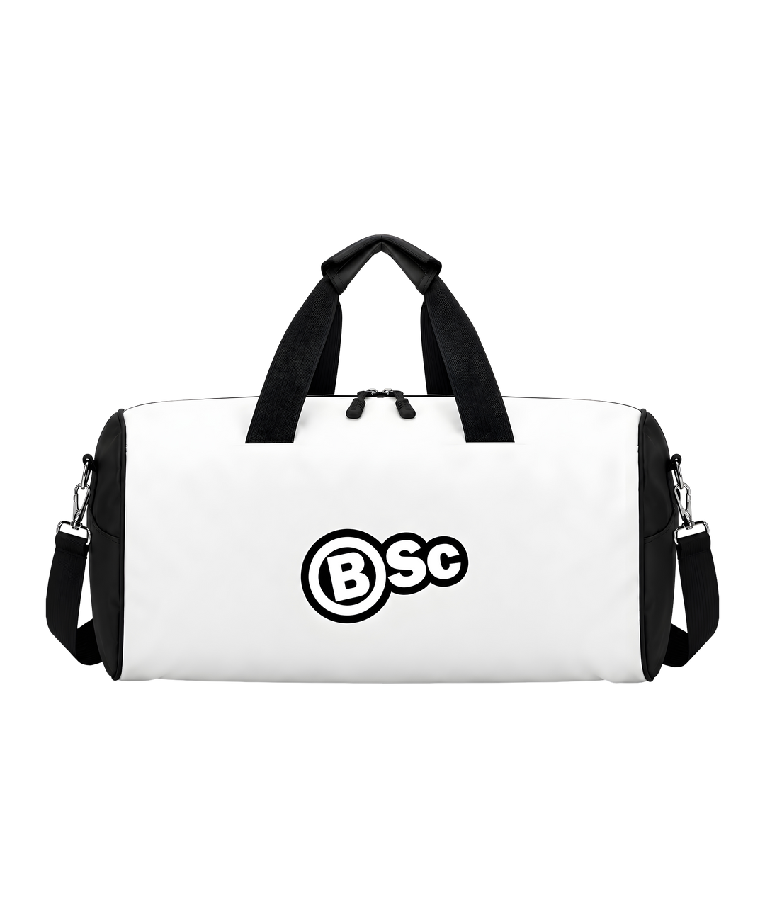 BSc Training Duffle Bag in White, back view