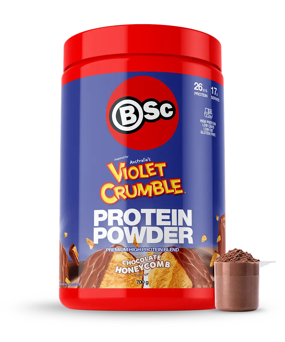BSc x Violet Crumble Protein Powder - 700g Chocolate Honeycomb