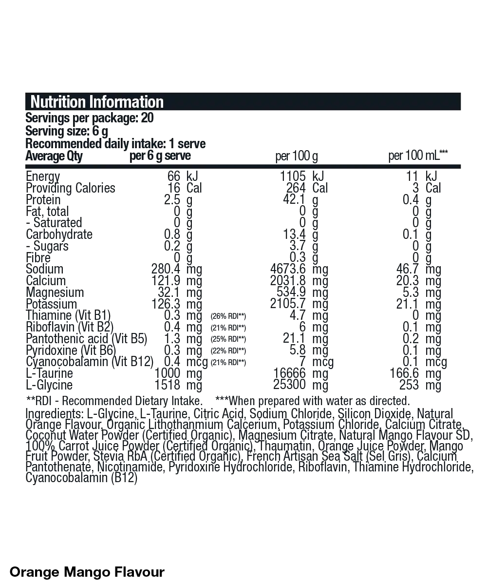 Electrolyte+ Hydration Mix